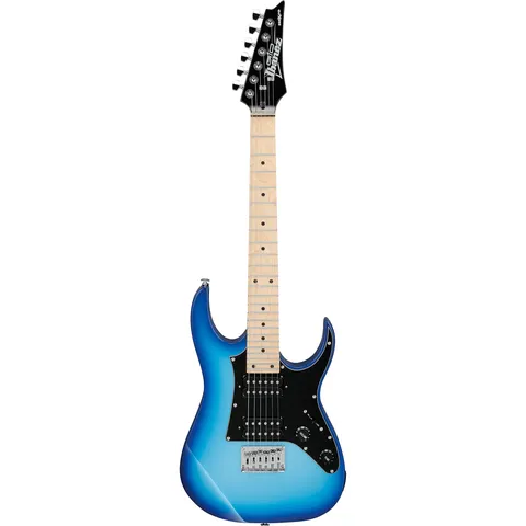 Ibanez GRGM21M miKro Blue Burst front view