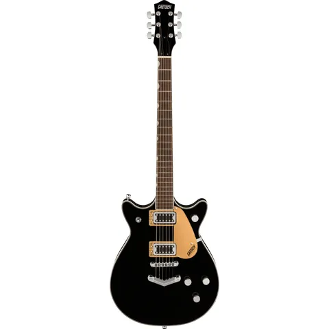 Gretsch G5222 Electromatic Double Jet BT V-Stoptail Black front view