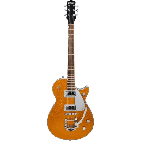 Gretsch G5230T Electromatic Sparkle Jet FT Bigsby Gold Sparkle front view
