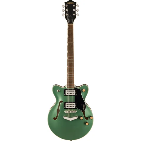 Gretsch G2655 Streamliner Jr V-Stoptail Steel Olive front view