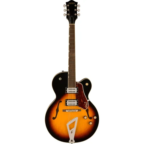 Gretsch G2420 Streamliner Chromatic II Tailpiece Aged Brooklyn Burst front view