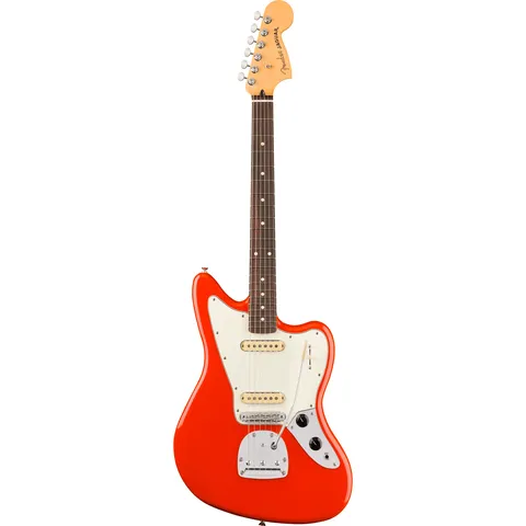 Fender Player II Jaguar RW Coral Red front view