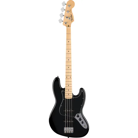 Fender Standard Jazz Bass MN Black front view