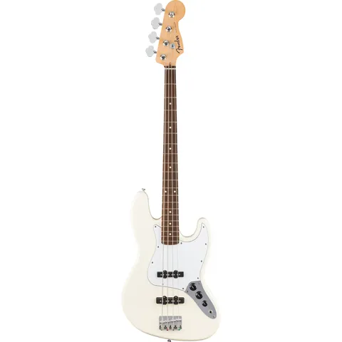 Fender Standard Jazz Bass IL Olympic White front view