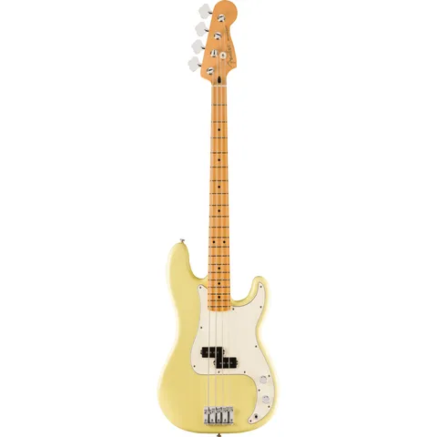 Fender Player II Precision Bass MN Hialeah Yellow front view