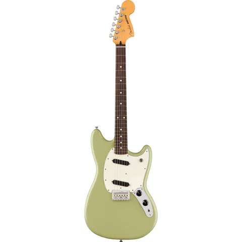 Fender Player II Mustang RW Birch Green front view