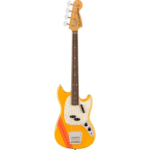 Fender Vintera II 70s Mustang Bass RW Competition Orange front view