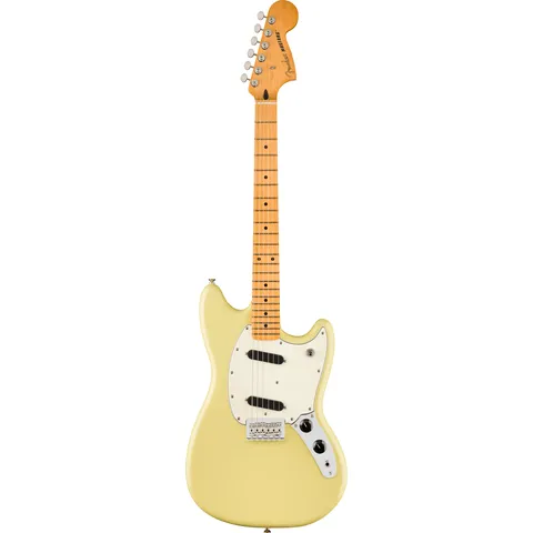 Fender Player II Mustang MN Hialeah Yellow front view