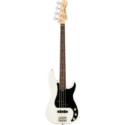 Fender American Performer Precision Bass RW Arctic White front view