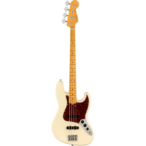 Fender American Professional II Jazz Bass MN Olympic White front view