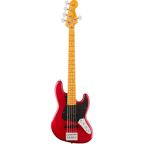 Fender American Ultra II Jazz Bass V MN Sinister Red front view
