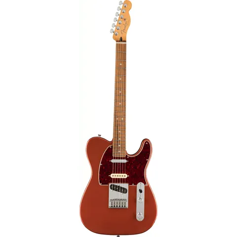 Fender Player Plus Telecaster MN Aged Candy Apple Red front view