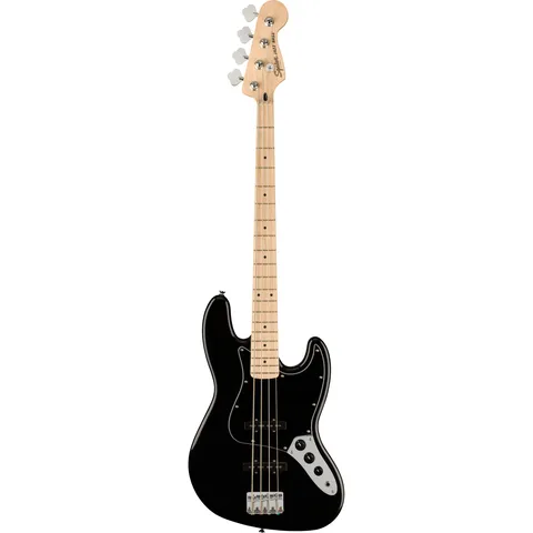 Squier Affinity Jazz Bass MN Black front view