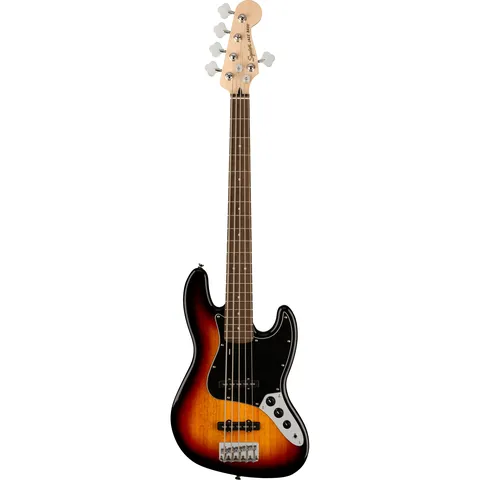 Squier Affinity Jazz Bass V IL 3-Color Sunburst front view