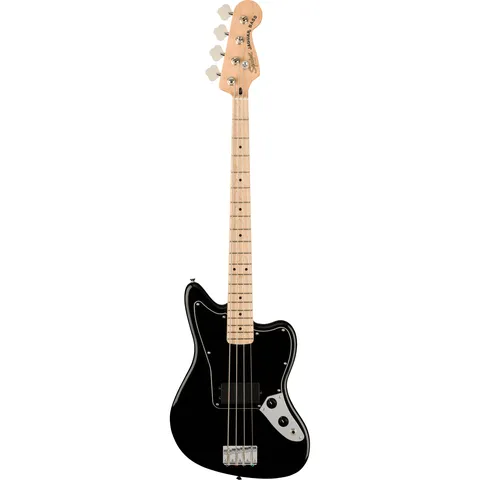 Squier Affinity Jaguar Bass H MN Black front view