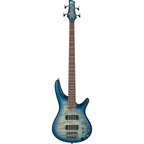 Ibanez SR400EQM Standard Stained Cosmic Blue Starburst front view
