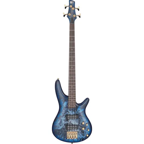 Ibanez SR300EDX Standard Cosmic Blue Frozen Matte front view